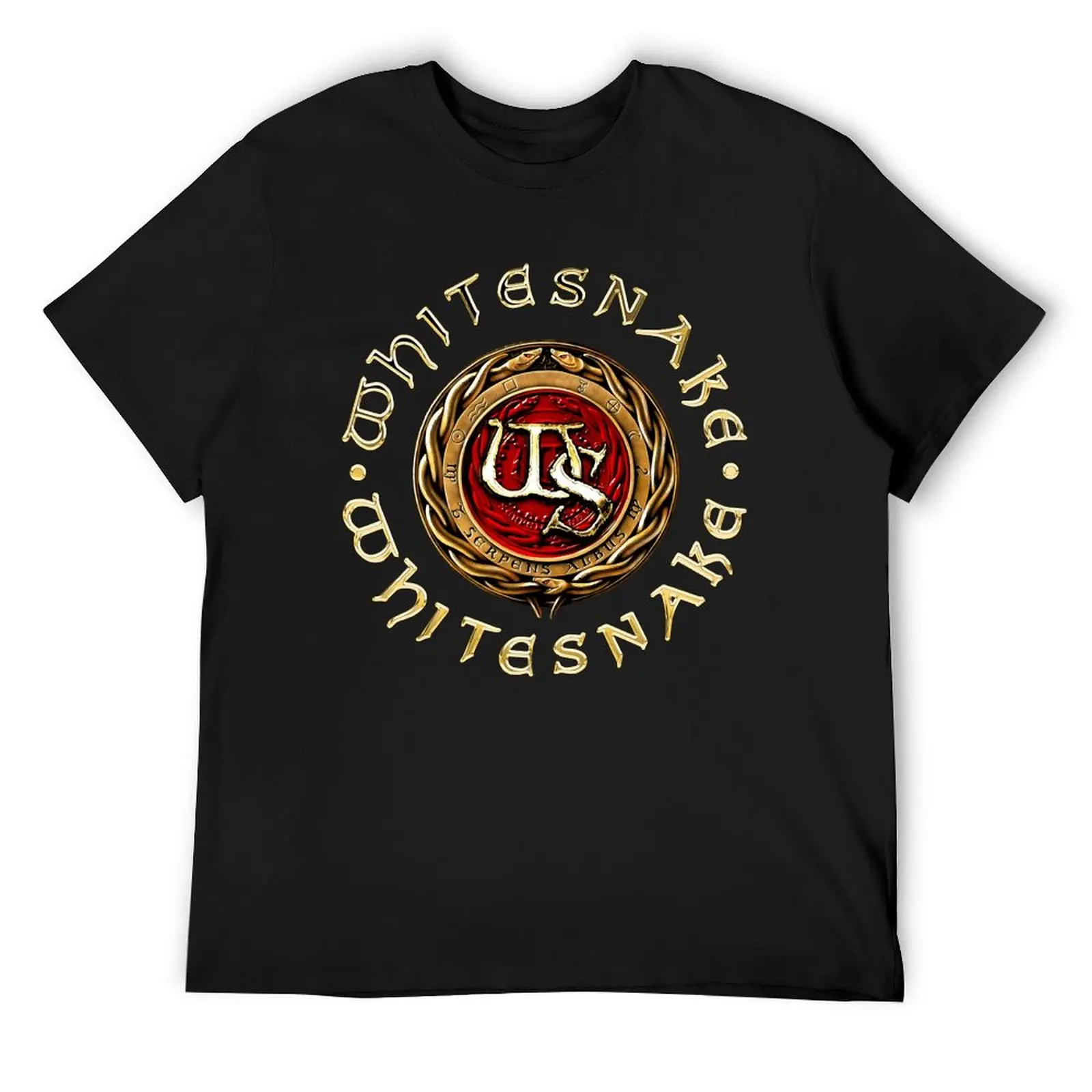 

Whitesnake logo T-Shirt quick drying Short sleeve tee graphic t shirts compression shirt men