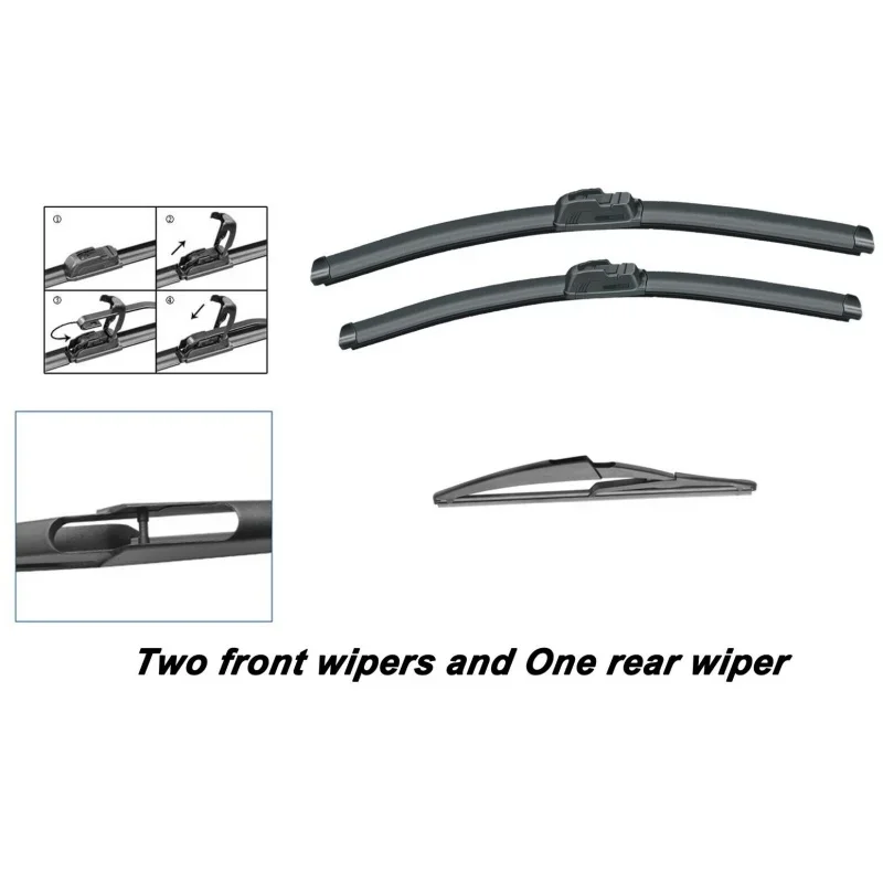 Front & Rear Wiper Blades Set For Nissan Juke F15 2010 - 2017 Windshield Windscreen Window Brushes 22\