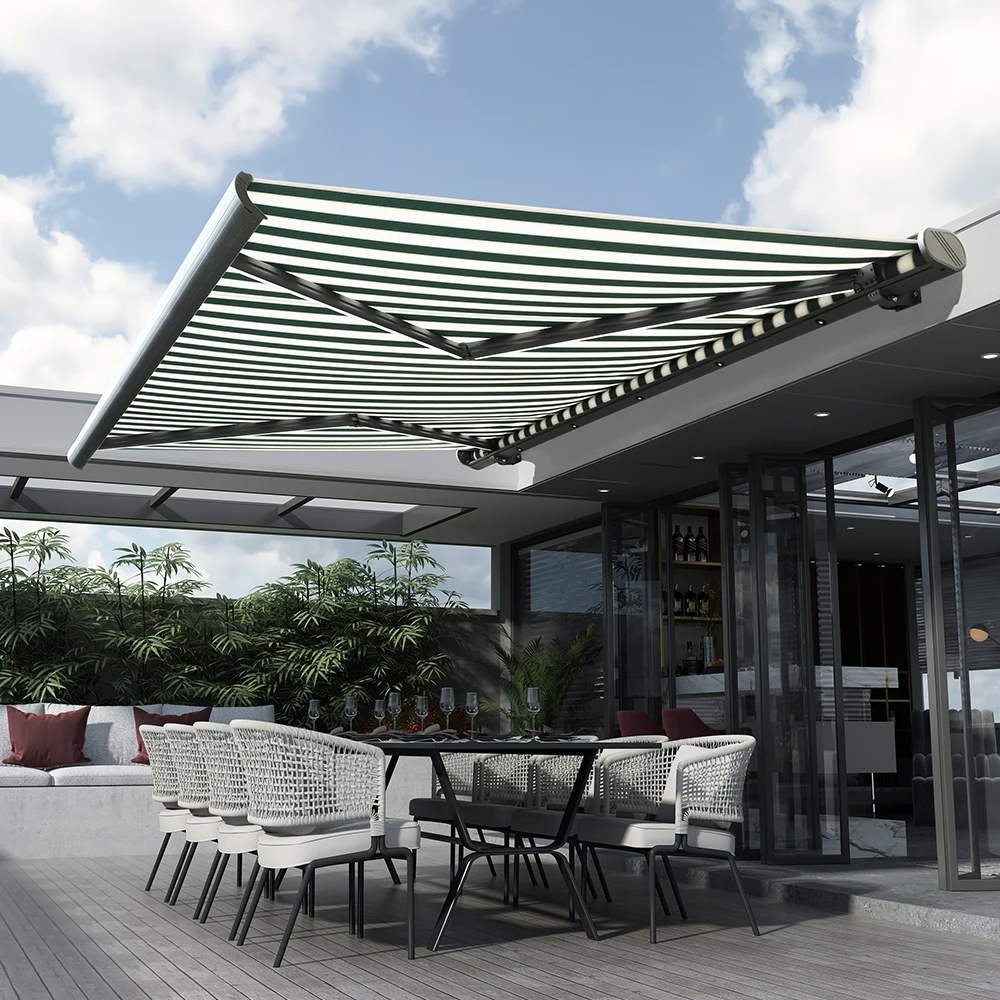 

ATV&UTVCustom Commercial Folding Arm Cassette Retractable Tarpaulin Terrace Sunshade Awning Balcony Canopy Remote Control