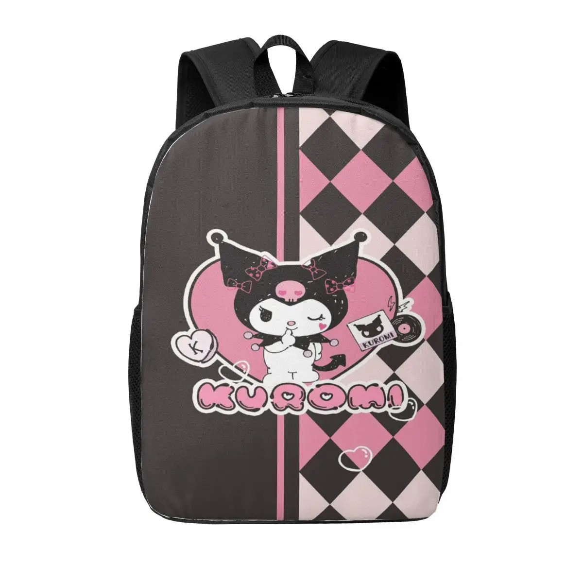 

Custom Kuromi New Animes Cartoon Kawaii Backpacks Women Men Basic Bookbag for School College Bags