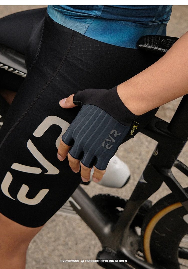 EVR Sommer Herren Fahrradhandschuhe MTB Fahrradhandschuhe Stoßdämpfende Halbfinger-Rennradhandschuhe Zubehör – Detail 16