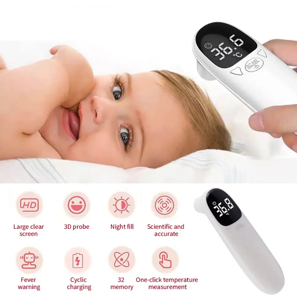 Infrared Digital Thermometer Forehead Ear Body Fever Termometre Multi-function Non-contact Temperature Measurement Device