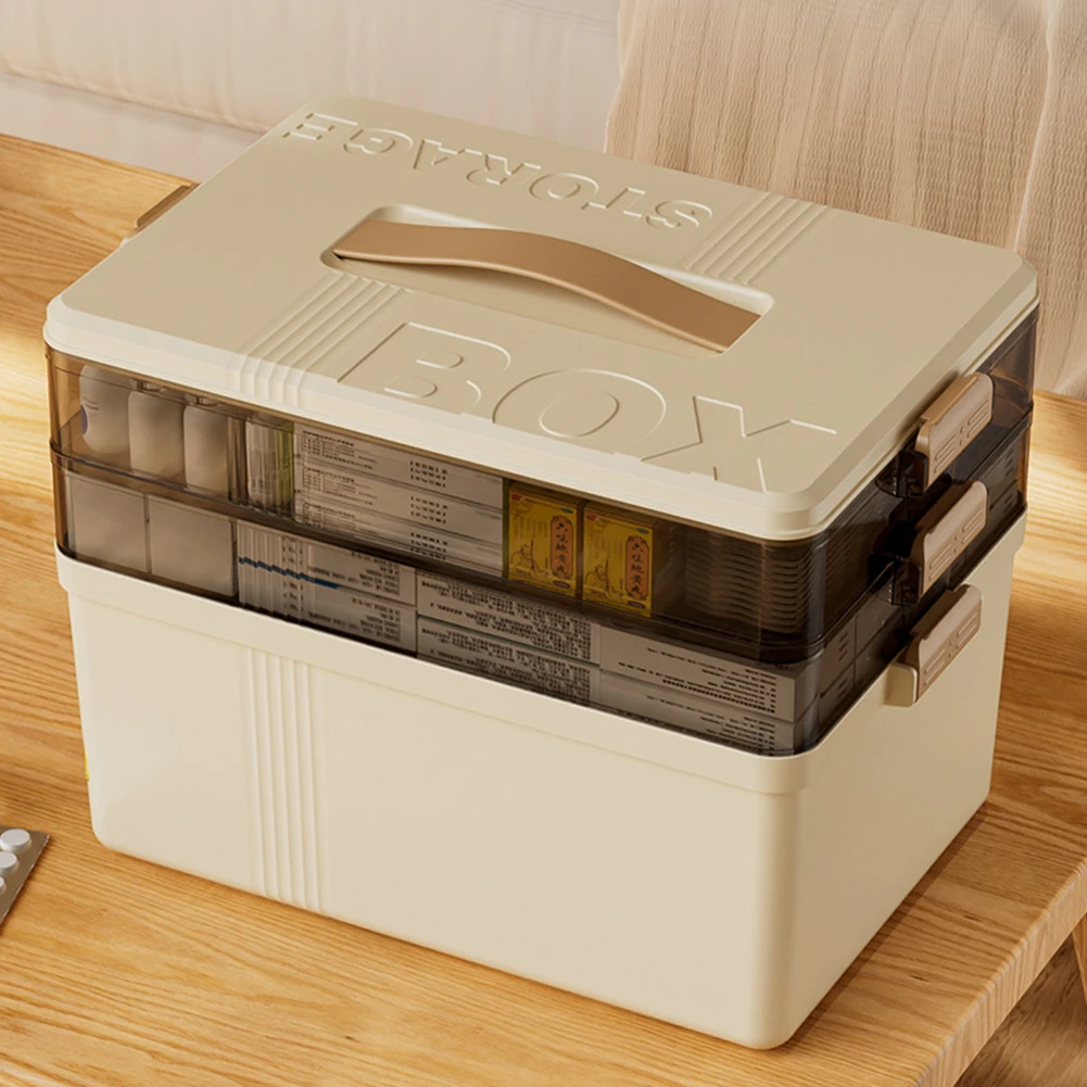 Extra-Large Family Medicine Storage Box Multifunctional For Outdoor Activities Camping