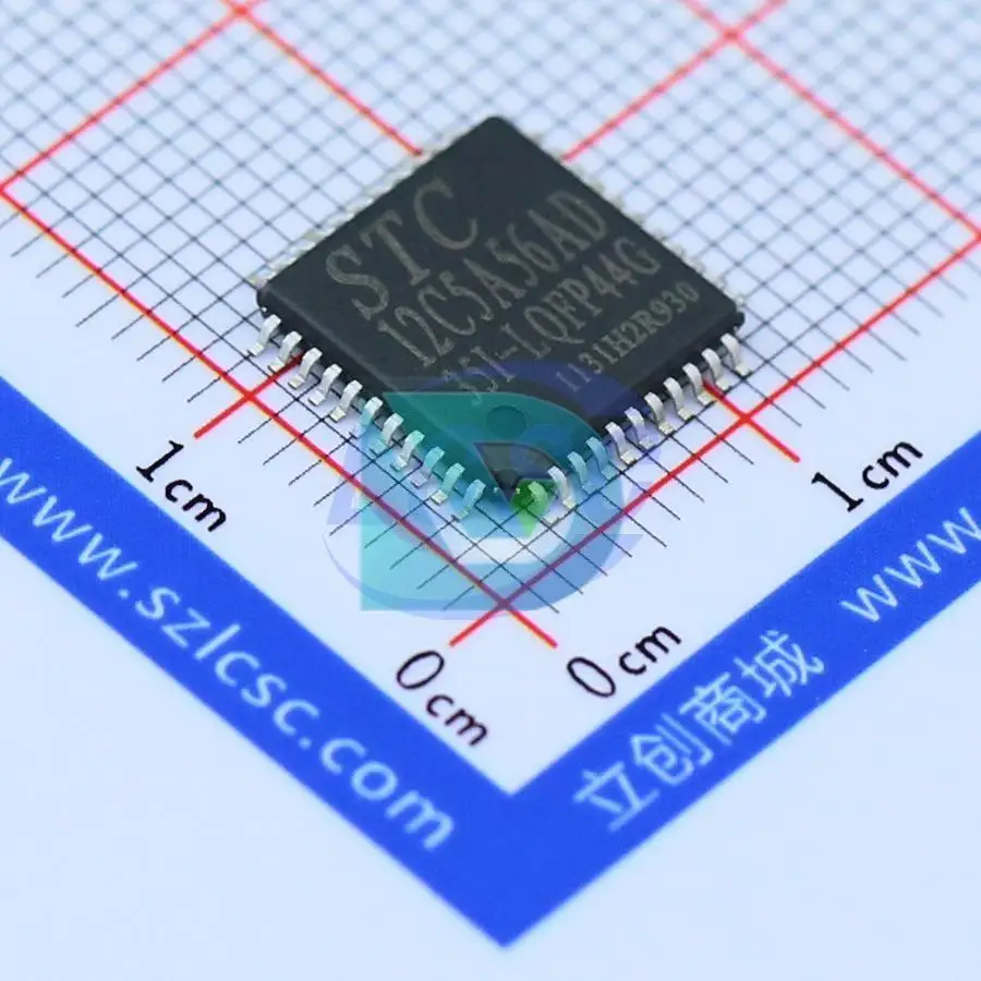 STC12C5A56AD 56KB 1.25KB FLASH 40 3.5V~5.5V 51Series LQFP-44(10x10) Microcontrollers (MCU/MPU/SOC) chips New original