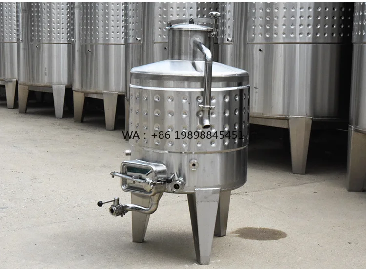Storage Tank for Alcohol Production 200 Liter Small Stainless Steel Fermentation