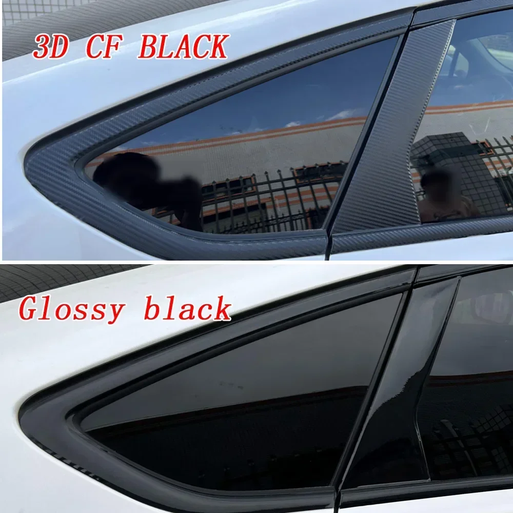 For Honda Accord 2004-2007 Sedan Window Chrome Delete Blackout ABC Pillars Glossy Black Stickers