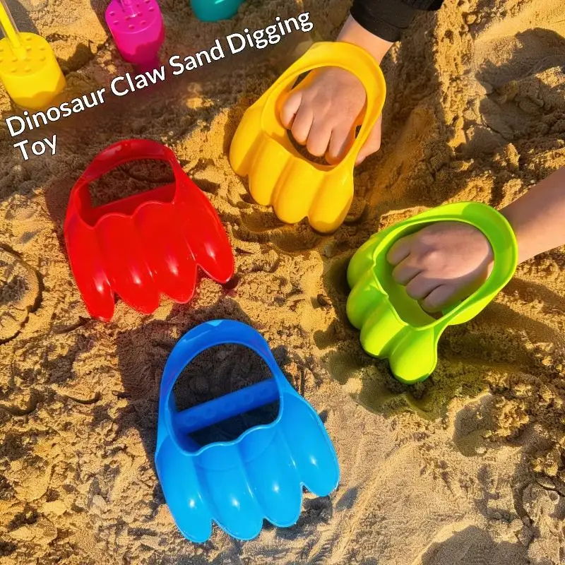Dinosaur Claw Sand Digging Toy Plastic Sand Grabber Hand Shovel Portable Beach Play Toy Summer Outdoor Seaside Pool Water Game