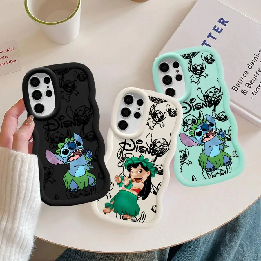 الكرتون ديزني غرزة لينة غطاء الهاتف حقيبة لهاتف سامسونج غالاكسي S20 FE S23 زائد S24 S22 الترا S25 S24 + S25 + S21