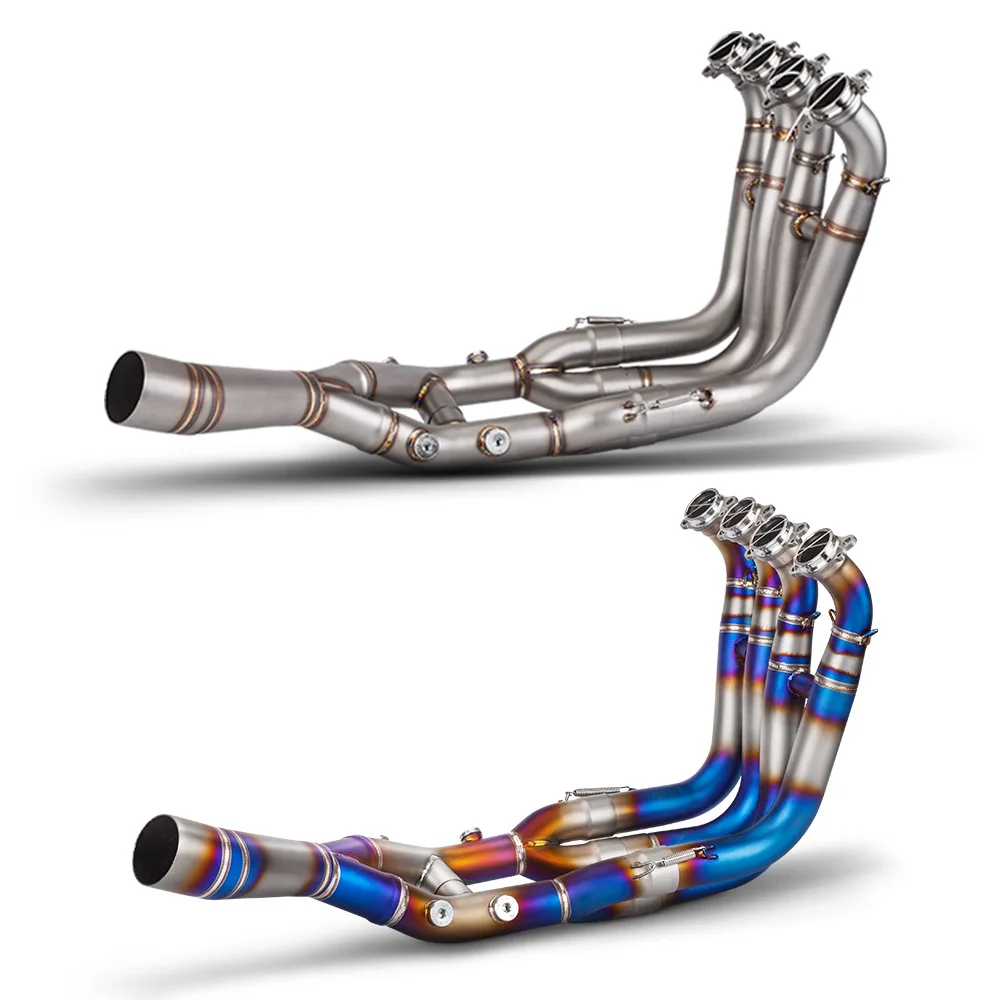 Motorcycle Exhaust Pipe Modification - Suitable for the Front Section of S1000RR. Stainless Steel Titanium Alloy 2019-2023！