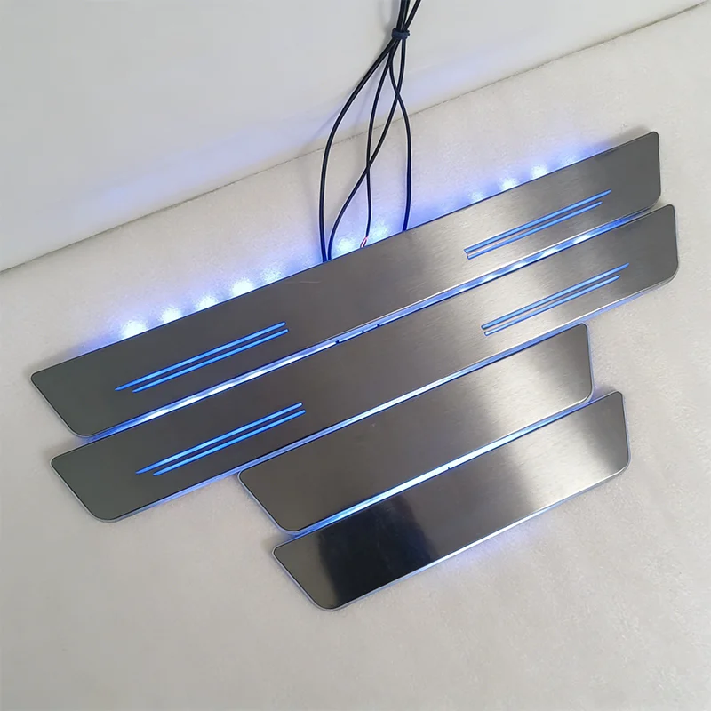 Pvc Plastic Door plate Trim for RANGER 2012-2019 T6 T7 T8 Led Door sill plate Welcome pedal Scuff Plate Exterior Accessories view 4