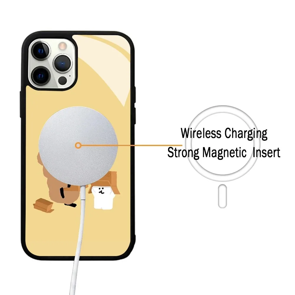 Korea Cute K-Koala D-Dinotaeng Phone Case For IPhone 15 14 13 Pro Max 11 12 Mini Alex Mirror For Magsafe Wireless Charging Cover