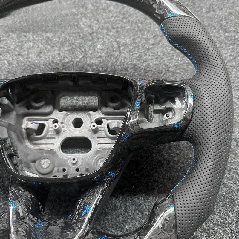 For Ford Steering Wheel Horn Cover Shell Decorative  Focus Sport Custom Carbon Fiber
