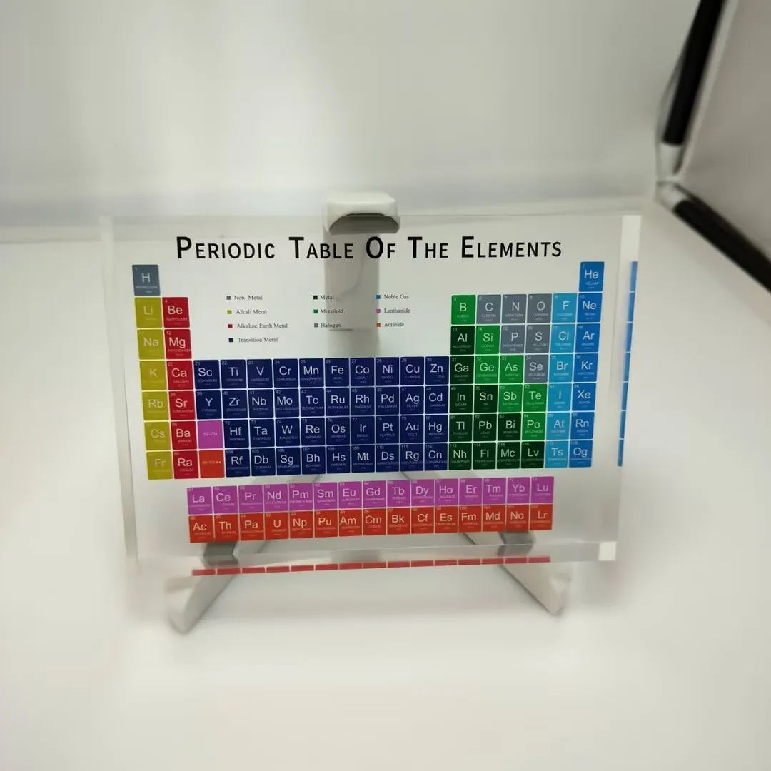 طاولة كيميائية دورية أكريليك للديكور المنزلي ، الطباعة الملونة ، ألعاب تعليمية للمعلمين ، غرفة الصف ، العودة إلى المدرسة ، هدية للأصدقاء