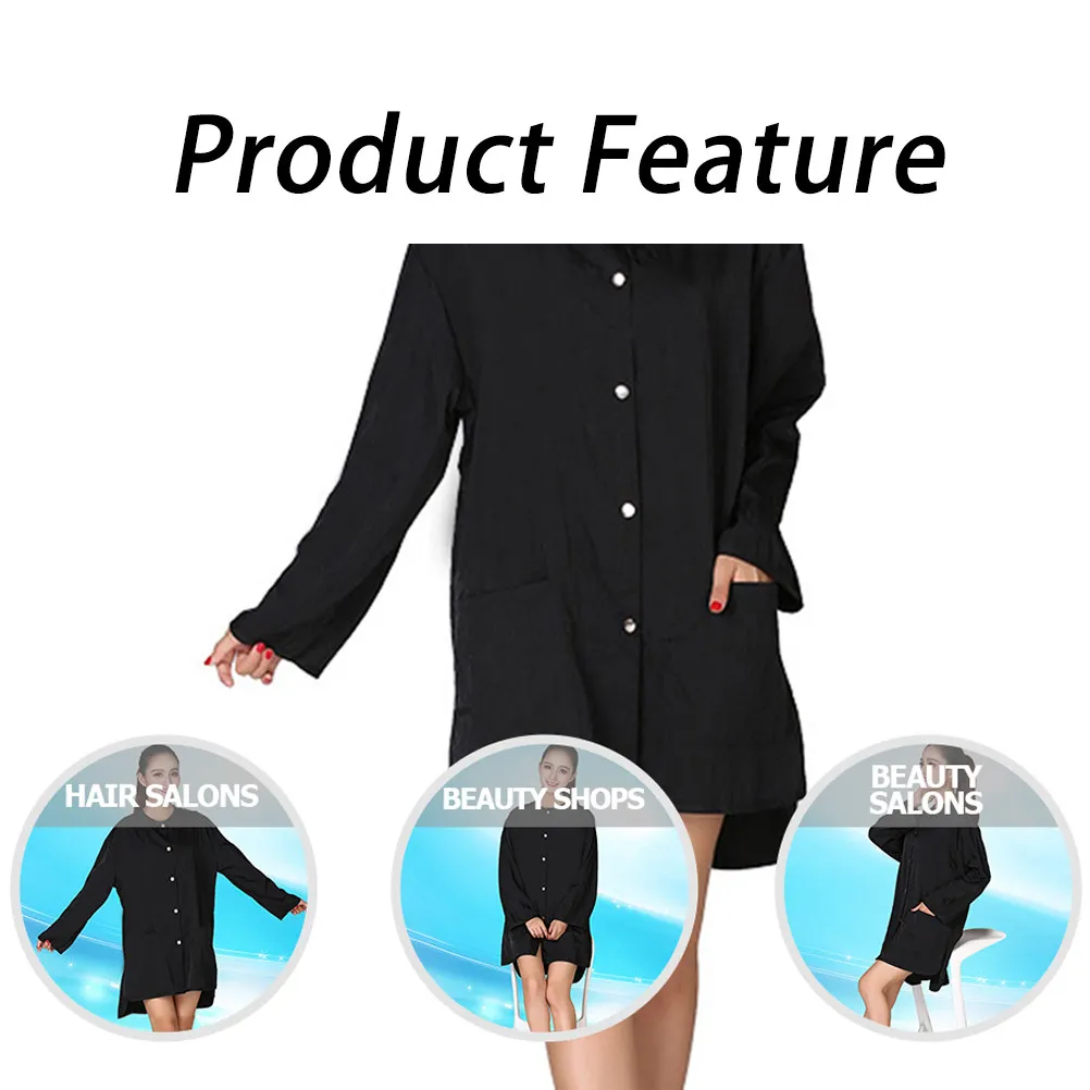 Hair Cutting Cape Multi Functional Barber Apron Stylish Salon Cape for Hair Dyeing Perming Cutting Massage Spa Unisex Robe