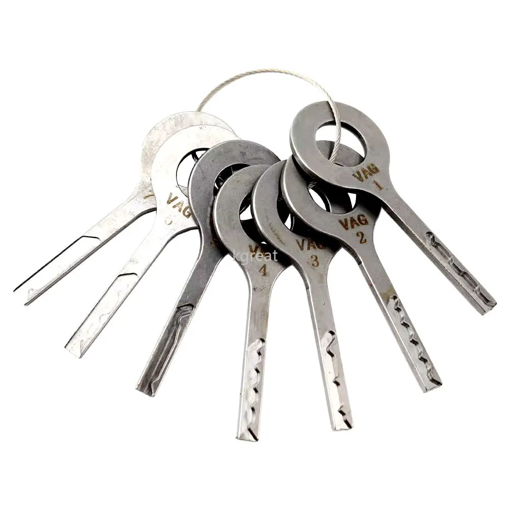 7PCS/set HU66 for VW HU92 HU66 Strong Power Open Key Locksmith Tools for BMW Peugeot