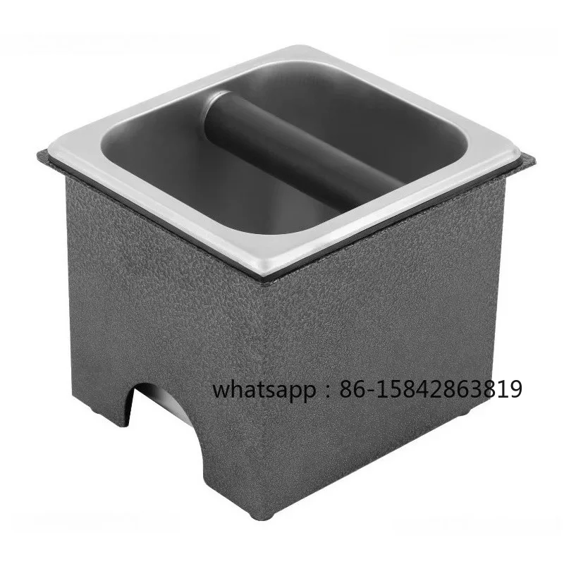 Stainless Steel Coffee Grounds Bucket Italian Slag Box Large Capacity Coffee Machine Powder Slag Box Special for Cafes