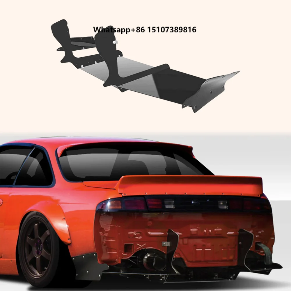 For Silvia S14 240SX 93-98 Fiberglass RB2 Style Rear Bumper Diffuser Lip