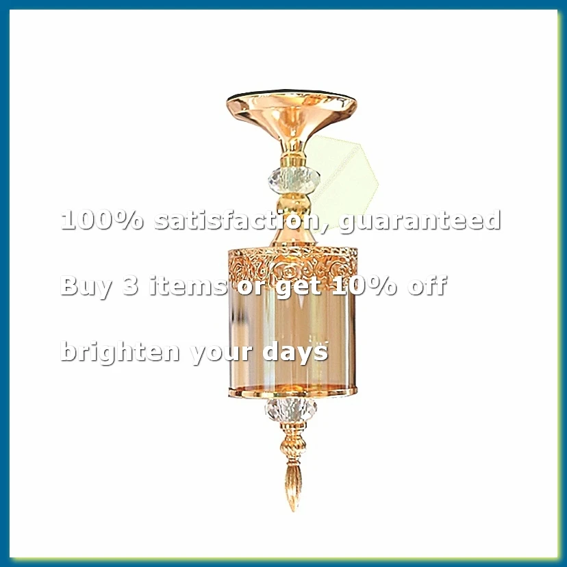 European Crystal Glass Storage Jar with Lid Rose Candy Jar Gold-Plated Storage Decorative Ornaments Art HomeDecoration,L