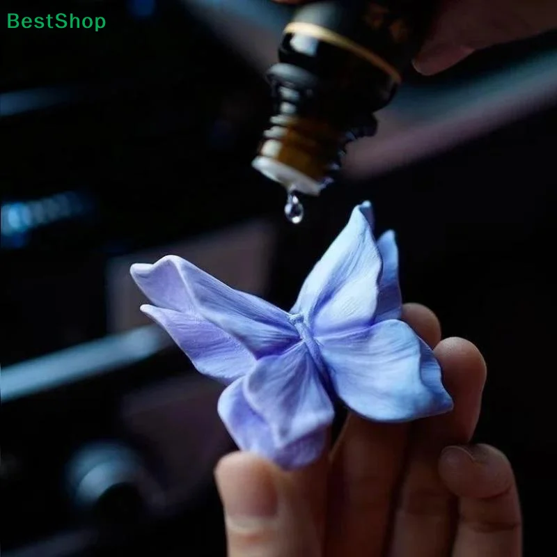 Air Stone Diffuser - 1Pcs Butterfly Shape Car Aroma Diffuser