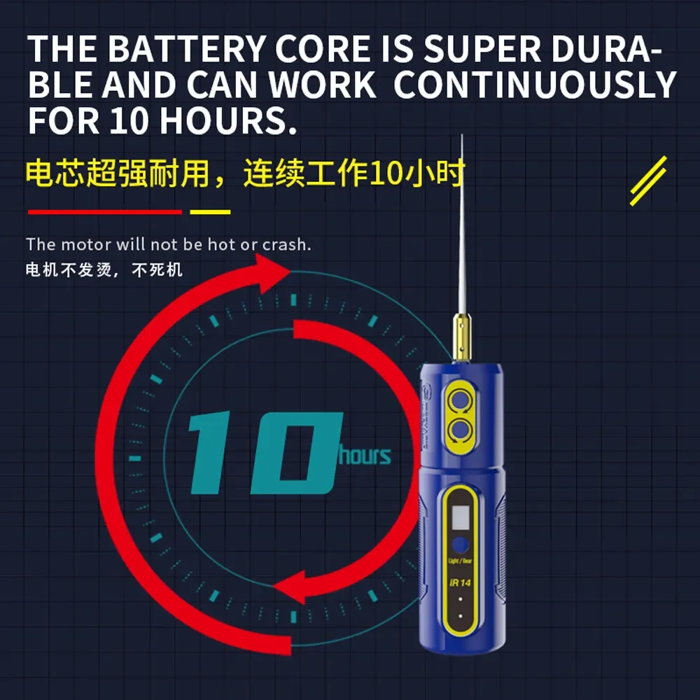 Mechanik IR14/IR13 PRO/IR10 PRO elektryczny narzędzie do usuwania klej OCA z zielonym wyświetlaczem kurzu wyświetlacz LED do usuwania ekranu klej — zdjęcie 6