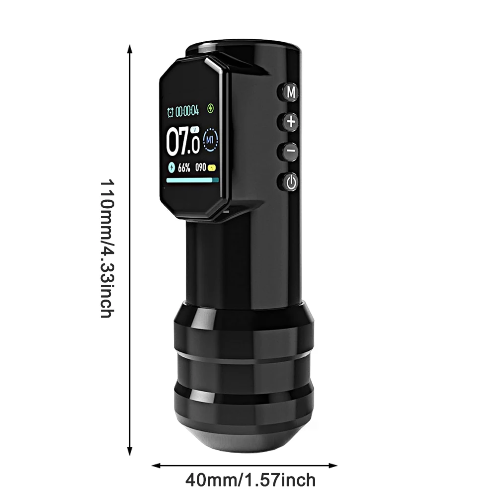 

Беспроводная тату-машинка для художников из алюминиевого сплава, компактная роторная тату-ручка с мощным мотором, профессиональная, высокоточная