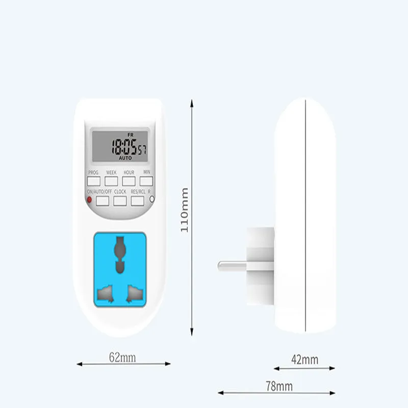 EU Plug Timer Switch, Economia de Energia, Cozinha Digital Timer, Tomada, Semana Hora, Programável Timing Socket