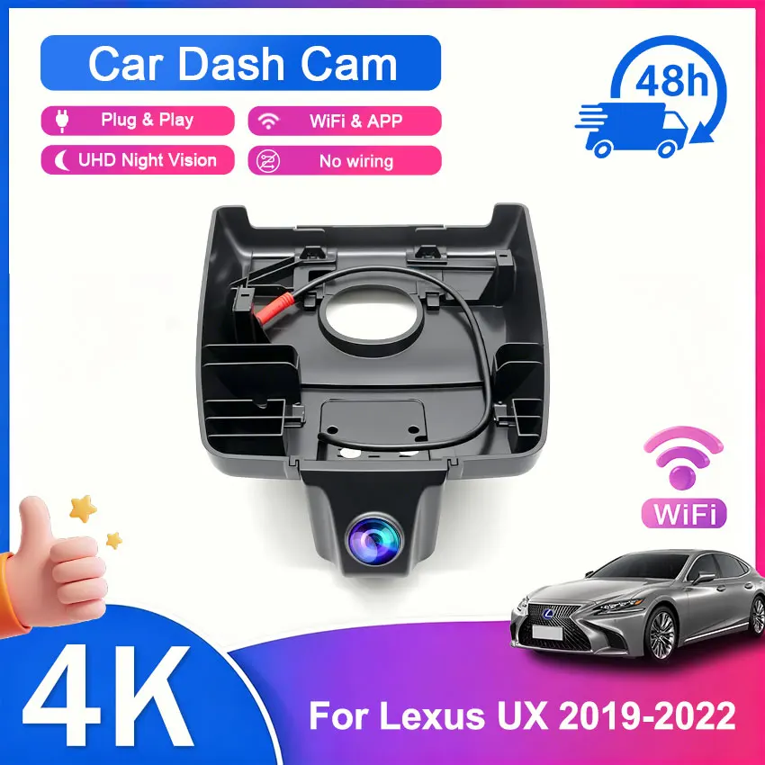Mangoal Dedicated Dash Cam 4K For Lexus UX 200 250 300h Car Camera 2019 2020 2021~2026 WiFi&APP Plug and Play DashCam bymangoal