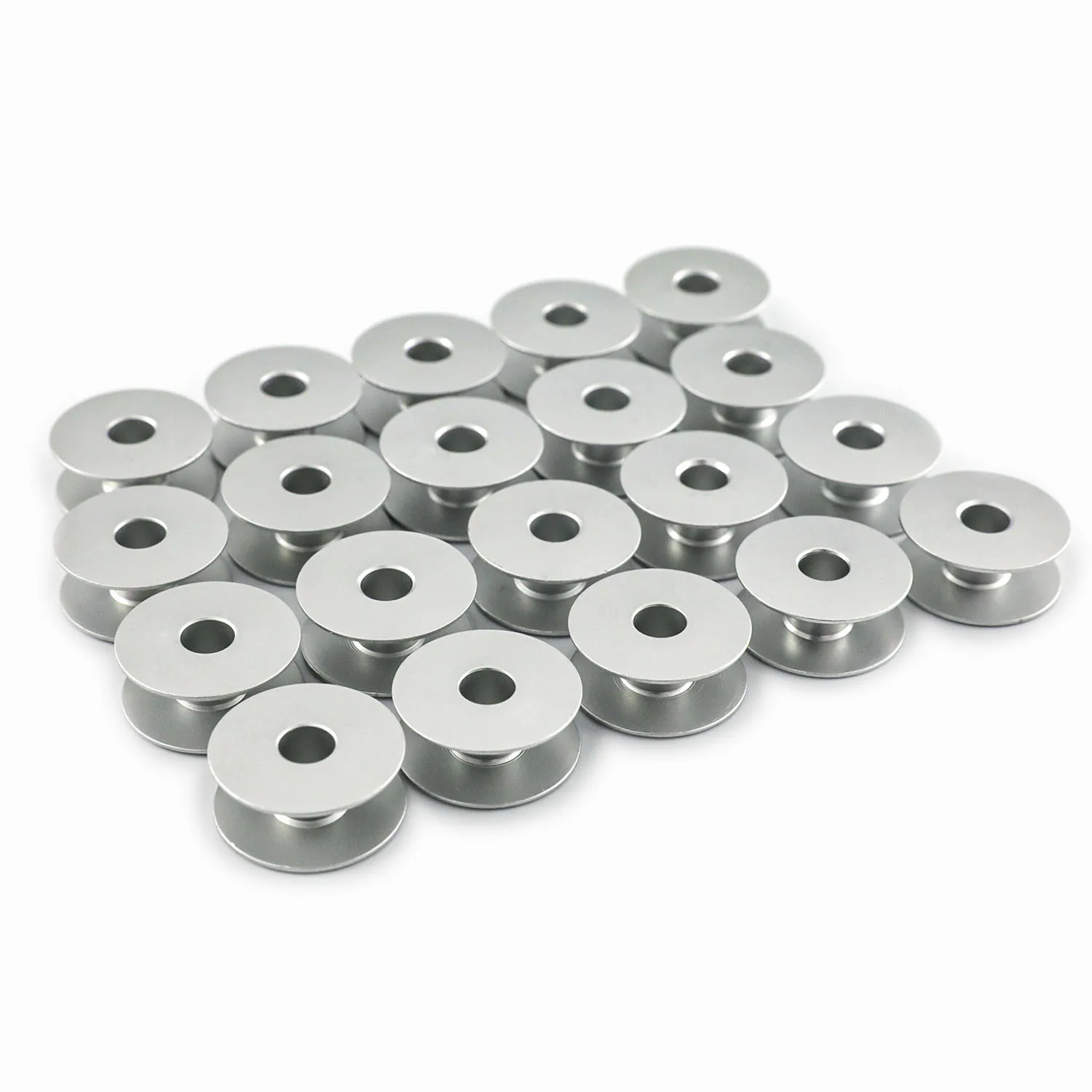 10/20pcs Computer flat sewing machine wire bobbin plane line aluminum bobbin core line shuttle quality antioxidant
