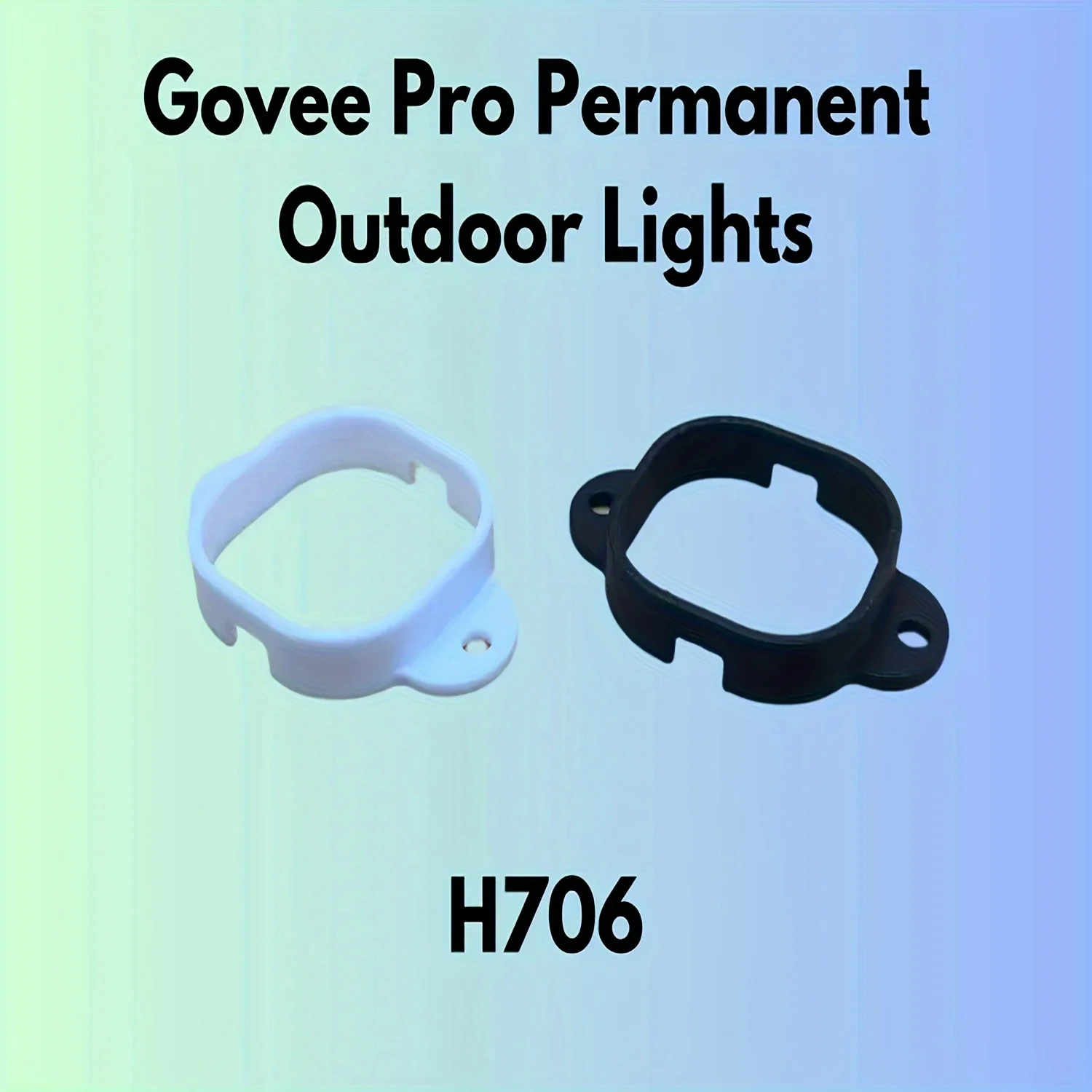 5-Pack Govee Pro H706 Outdoor Light Mounts, Professional Series Bracket for Gutter/Overhang Installation, Home Decor Lighting Ac