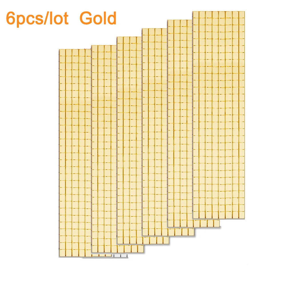6Pcs 15 * 4cm PVC Vintage Self-stick Wall Sticker Bathroom Kitchen Waterproof Tile Decal Home Décor Decals Stickers Vinyl Art