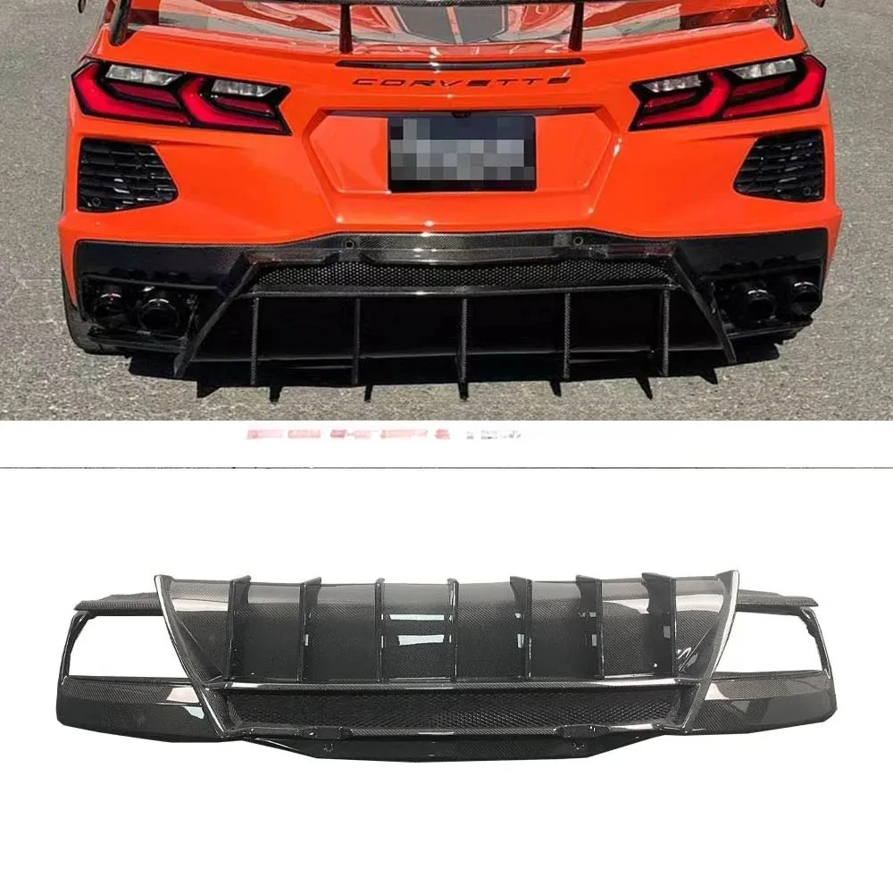 Carbon Fiber Rear Diffuser for C8 Corvette Stingray 2019+  Rear Bumper
