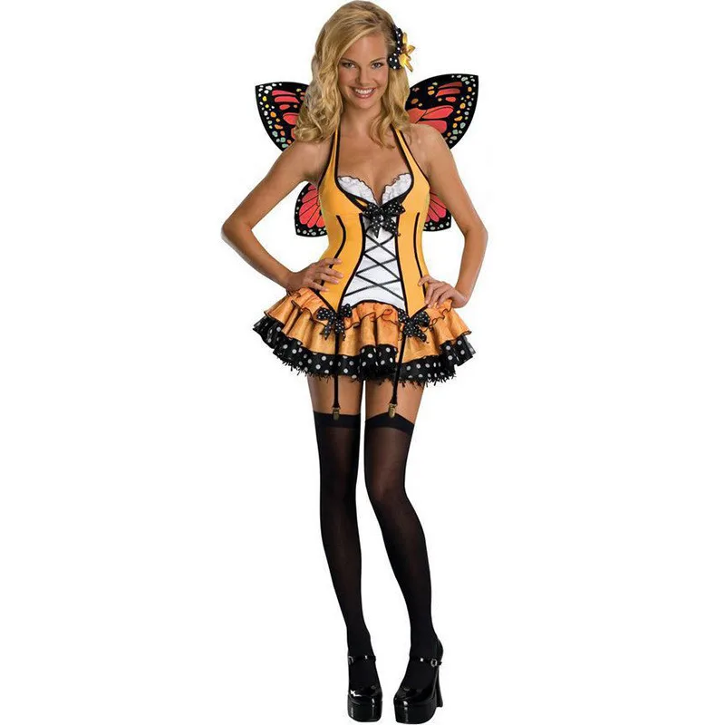 Insect Butterfly Cosplay Costume For Women Forest Theme Party COS Elf Flower Fairy Fancy Dress Adult Stage Performance Clothing