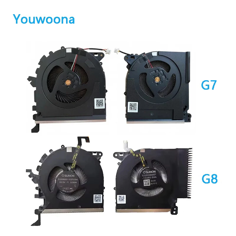 NEW ORIGINAL CPU GPU COOLING Fan FOR HP Zbook Studio Create G7 G8 ZBSG7 ZBCG7 HSN-C06C