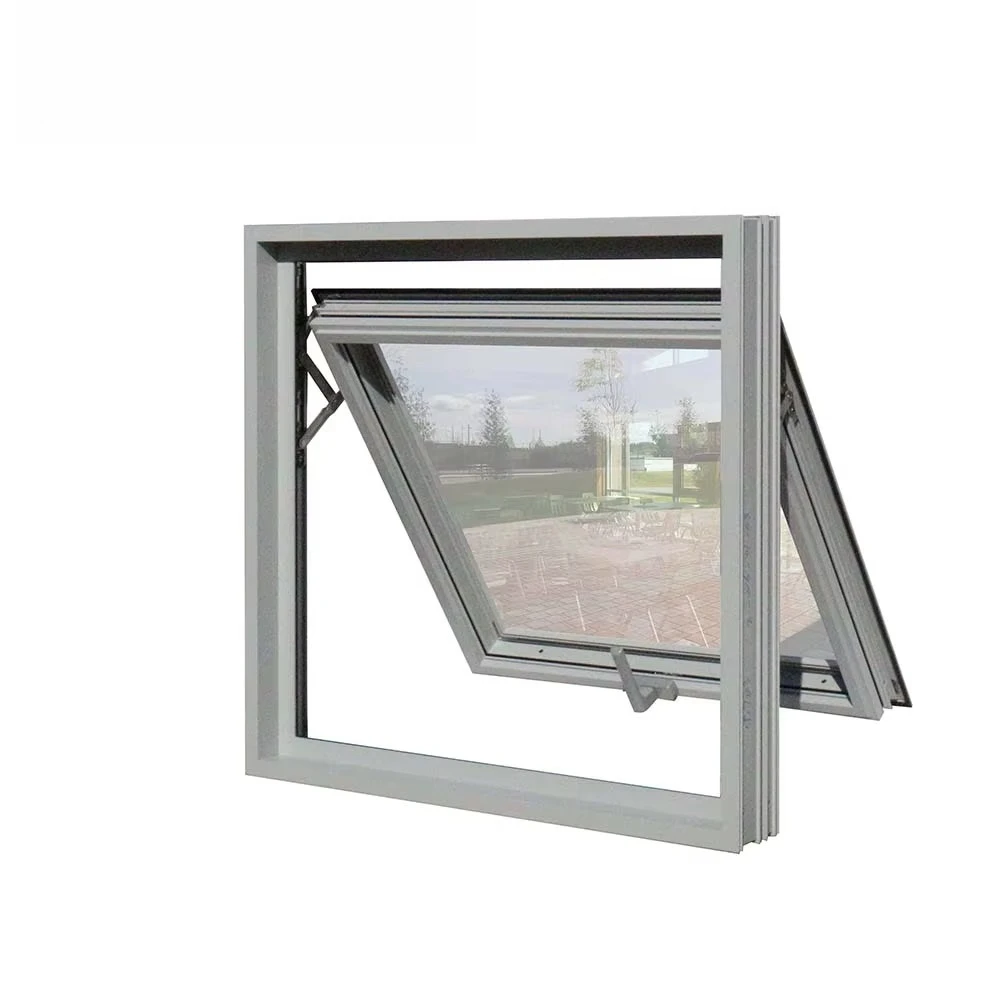 Hurricane Impact Window Aluminum Window Glass Aluminum Top Hanging Awning Window