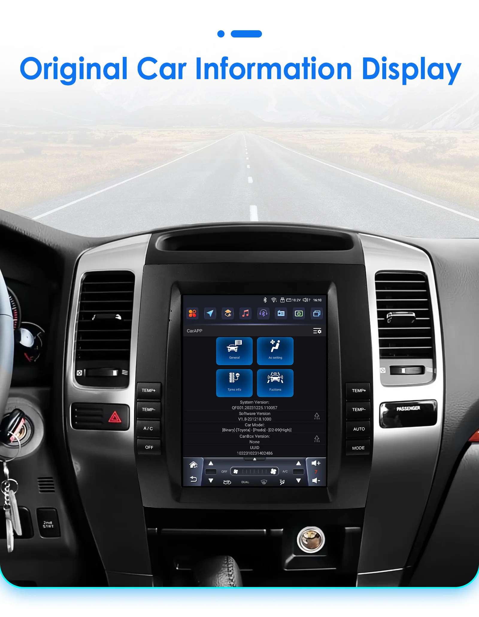 9,7" 2DIN Carplay Android Autoradio für Toyota Land Cruiser Prado 120 Lexus GX470 2002-2009 Multimedia 360° Kamera Intelligenter Bildschirm 7862 RDS DSP 4G Wifi BT Haupteinheit – Detail 36