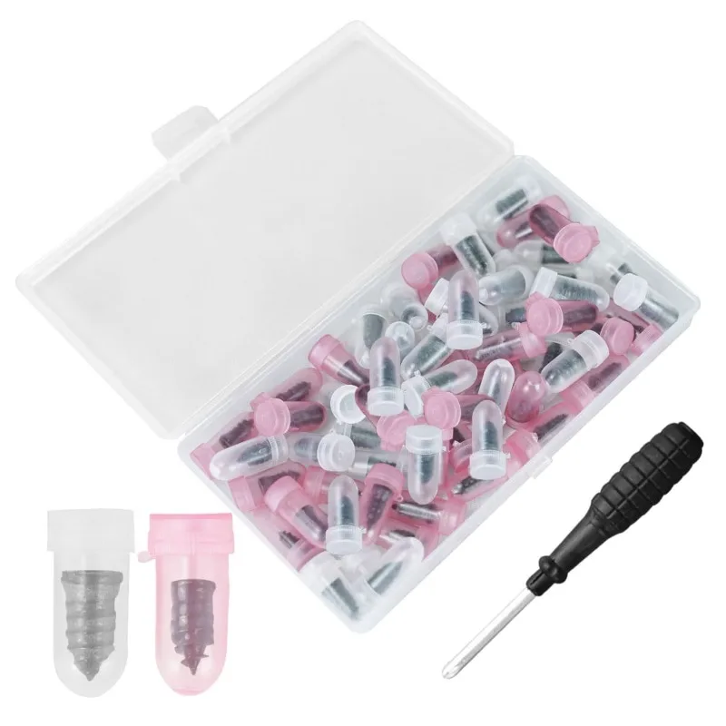 

Tire Repair Tool Black Soft Rubber Nail Vacuum Tyre Nails Self-Tapping Screw Tire Puncture Repair Car Motorcycle Repair