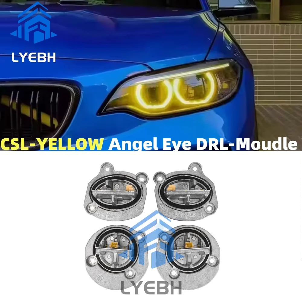 

Yellow Angel Eyes DRL Driving Lights for BMW F22 F23 220i M2 F87 Headlight Daylight LED Daytime Running Light