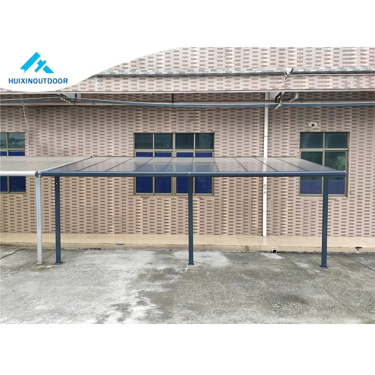 Best Selling Fireproof Awning Outdoor Window Rainproof Shade Car Aluminum Balcony Canopy Motion Light Patio Cover Roof