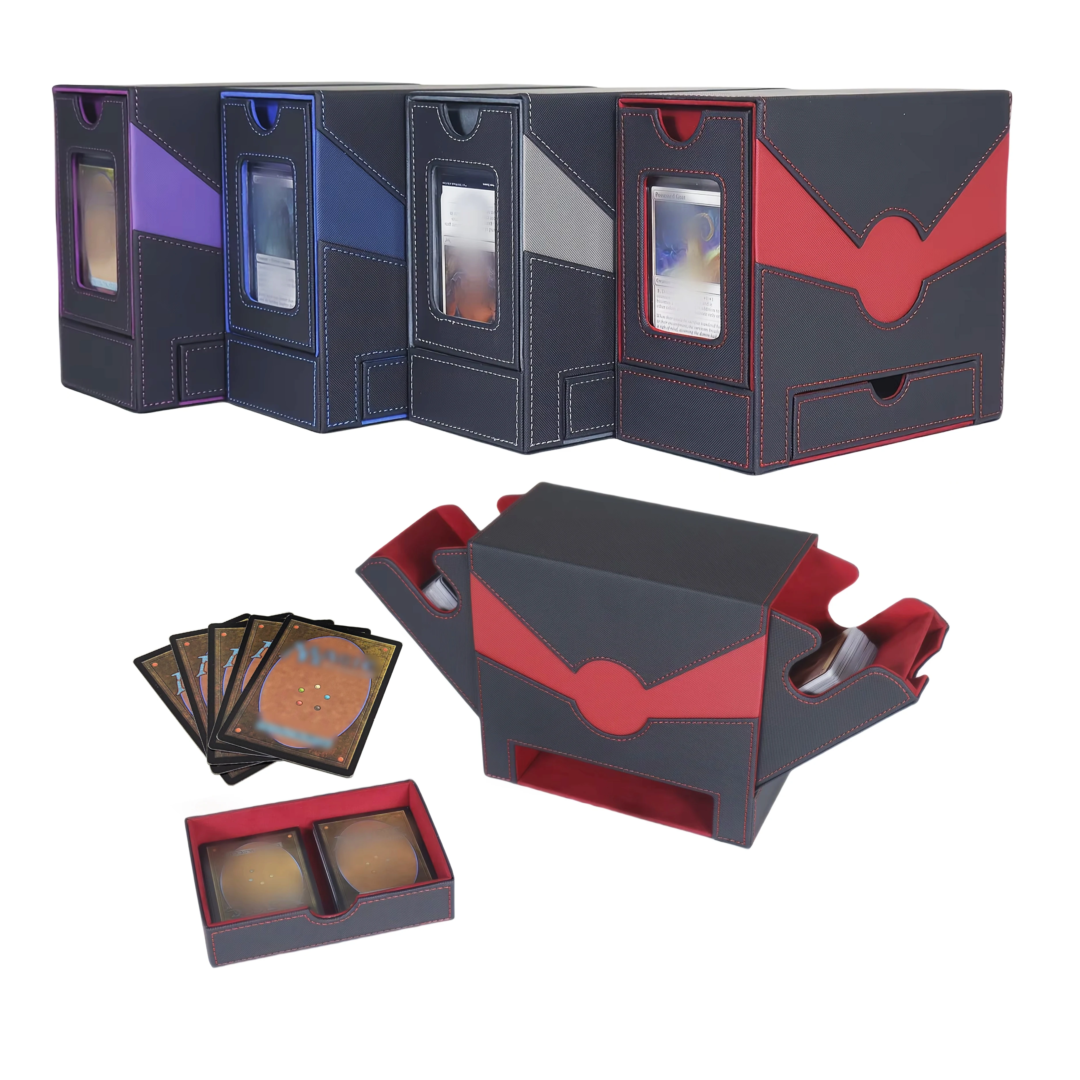 45°-deck-case-collection-box-game-card-organizer-storage-box-card-stacking-storage-box-for-trading-card-game-board-games