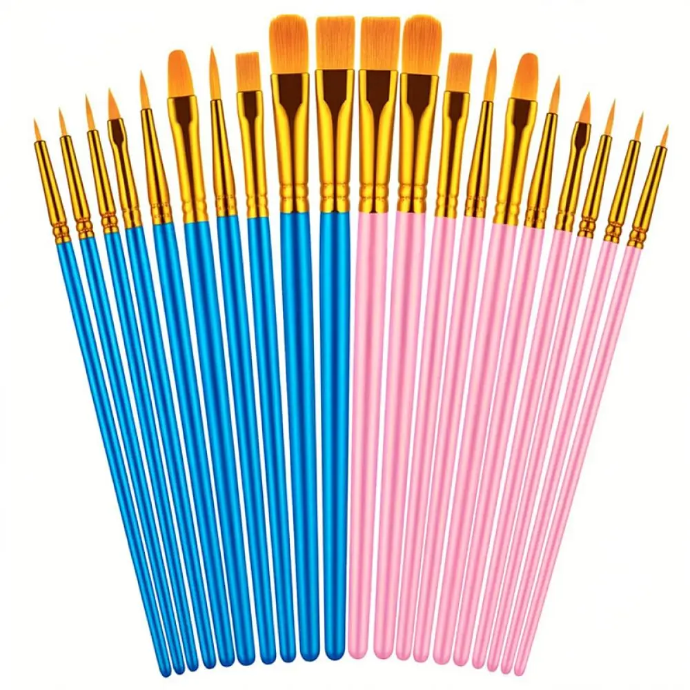 High Quality Nylon Paint Brush Kit For Watercolor Acrylic Oil Gouache Painting Artist Supplies Detail Drawing Tools