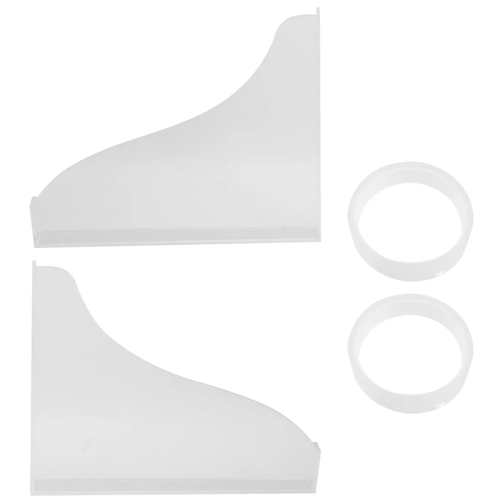 

2Pcs Bathtub Splash Guard Acrylic Shower Splashing Guards Bathroom Essentials Dripping Water Protector High Transparency NonSlip