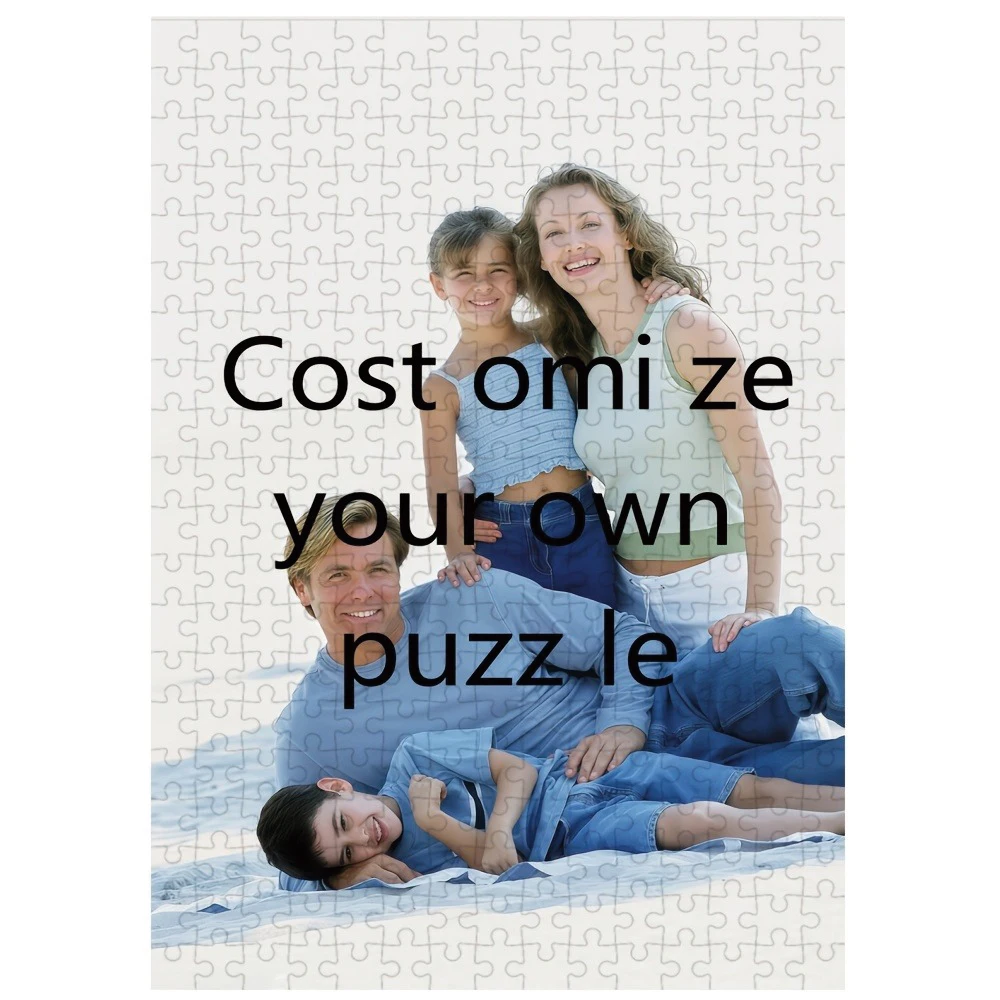 35/300/500/1081pcs Personalized Custom Photo Puzzle Family Photos Parent-Child Interactive Diy Assemble Game Toy