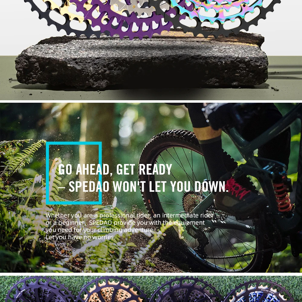 SPEDAO 12 Speed MTB Cassette 10-52T 10-50T 11-50T XD HG Freewheel Lightweight CNC K7 Sprocket Drivetrain Upgrade Bike Parts
