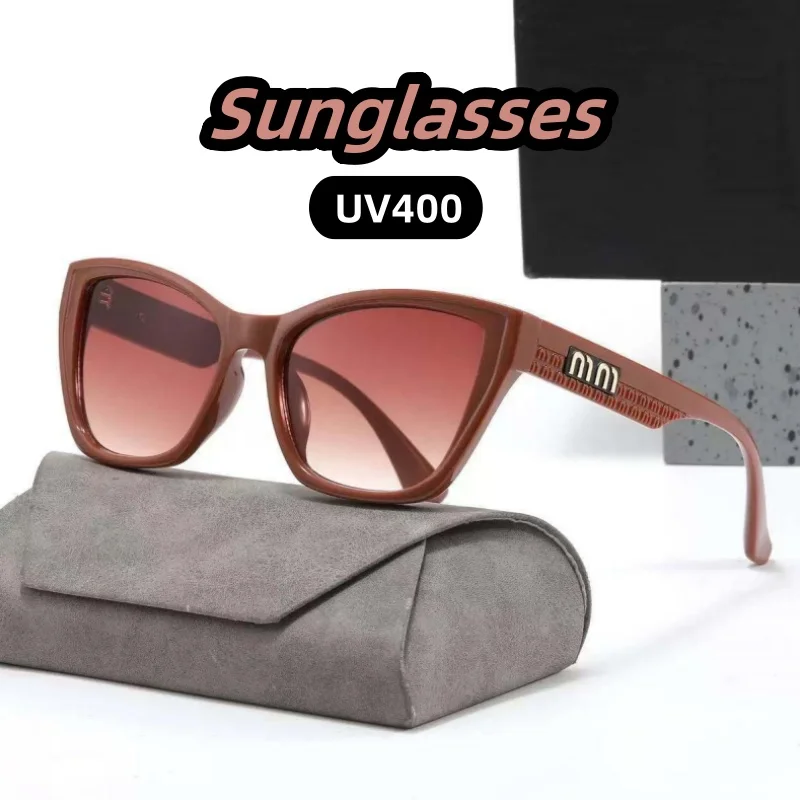 

Women's Fashionable and Retro Cat-eye Sunglasses UV400 Ultraviolet-proof Outdoor Large Frame Shades Glasses Eye Protection