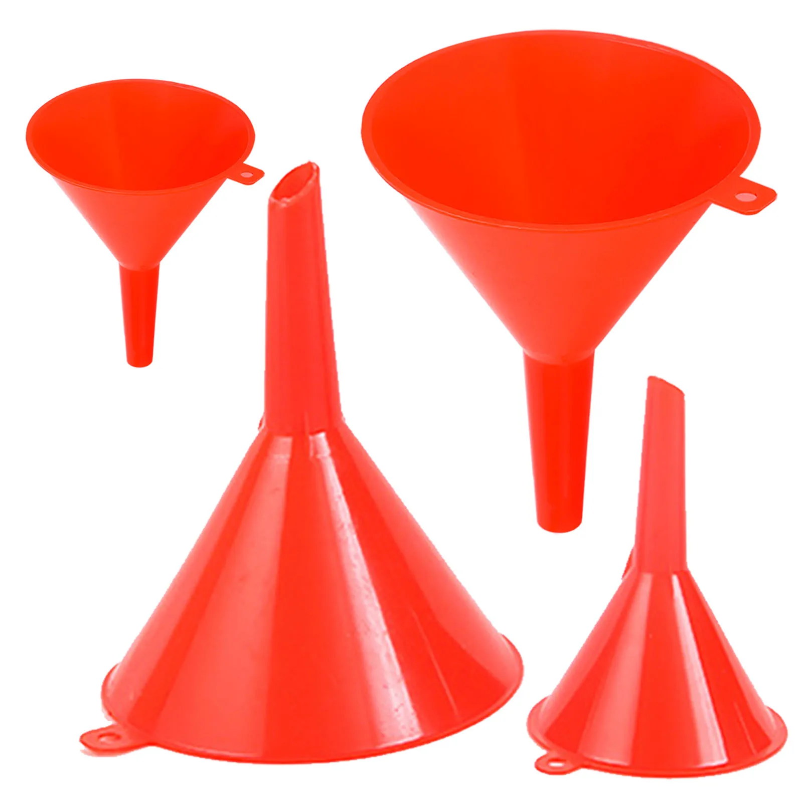 Plastic Funnel Set for Car Oil Gas and Fluids Auto Home Kitchen Function Plastic Funnel Home Lab