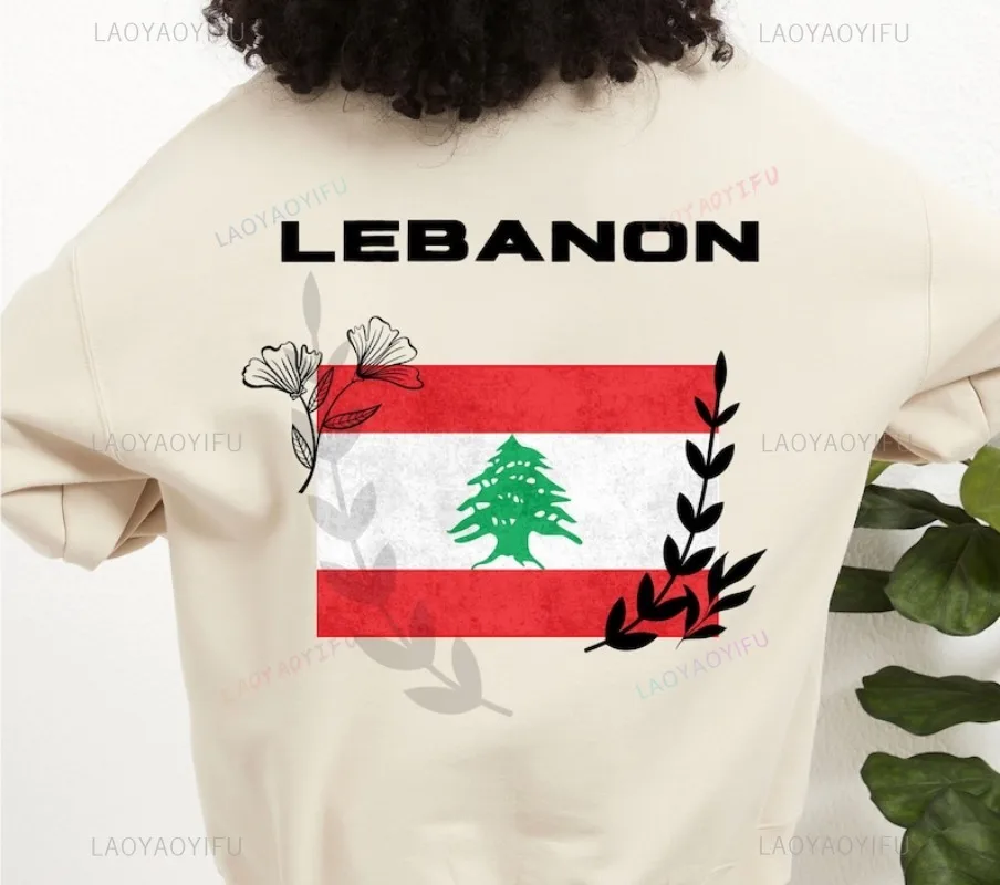 Lebanon Art Sweatshirt Lebanese Flag Man Women Hoodies Beirut Crewneck Winter Sweatshirt Fashion Harajuku Hip-hop Pullovers