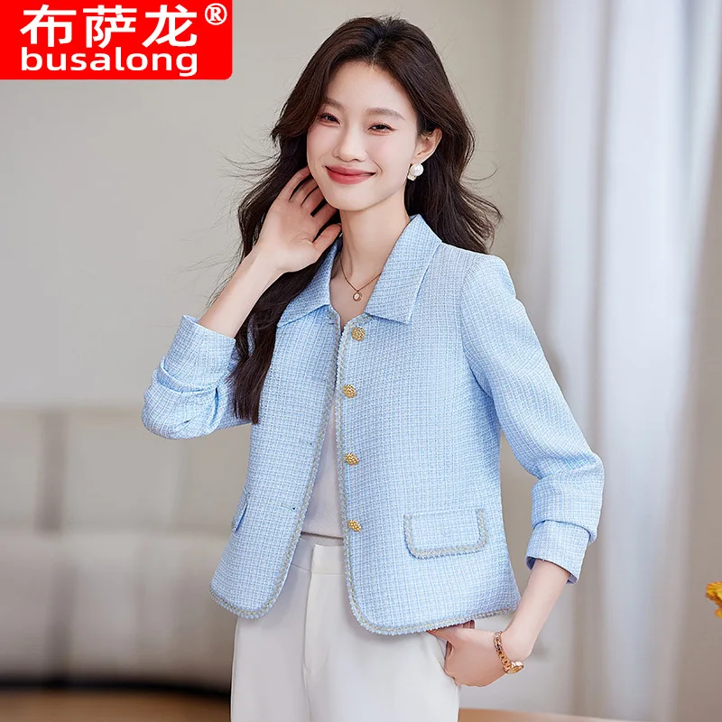 

2025New Stylish Fashion Suit Casual Women's Long Sleeve Professional Blazer Formal Jacket Workwear8932