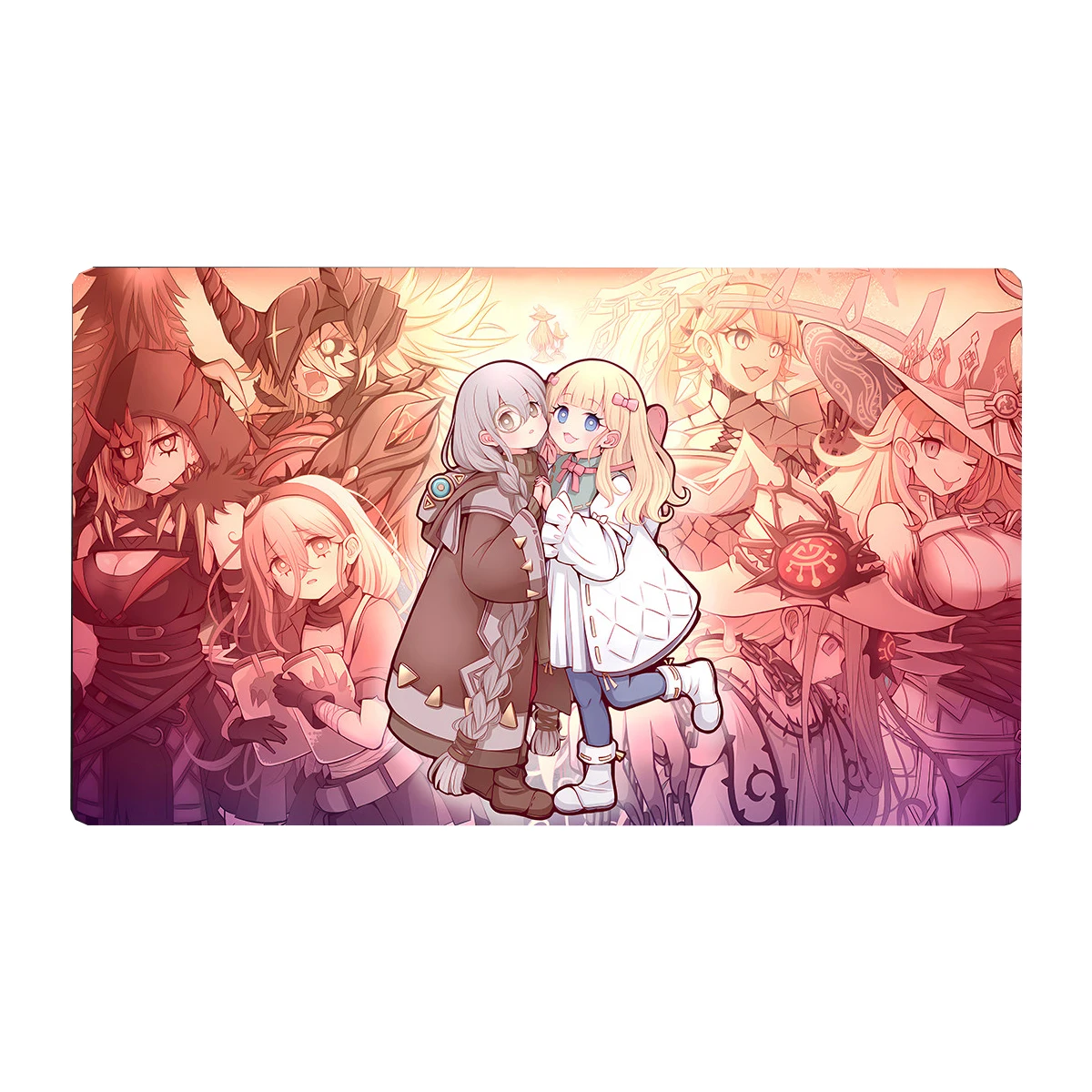 600X350X2Mm Diy Yu-Gi-Oh! Elzette of The White Forest Card Battle Mat Single Player Board Game Card Duel Plate Battle Mat