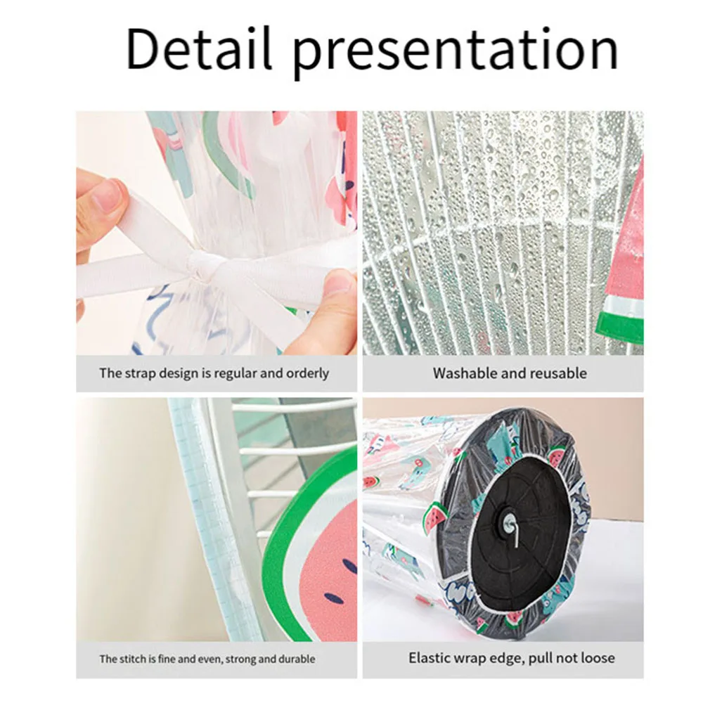 Electric Fan Dust Cover Dust Proof Universal Printed Fan Prevent Sleeve Aging Of Fan Blades Circular Desktop Floor Mounted