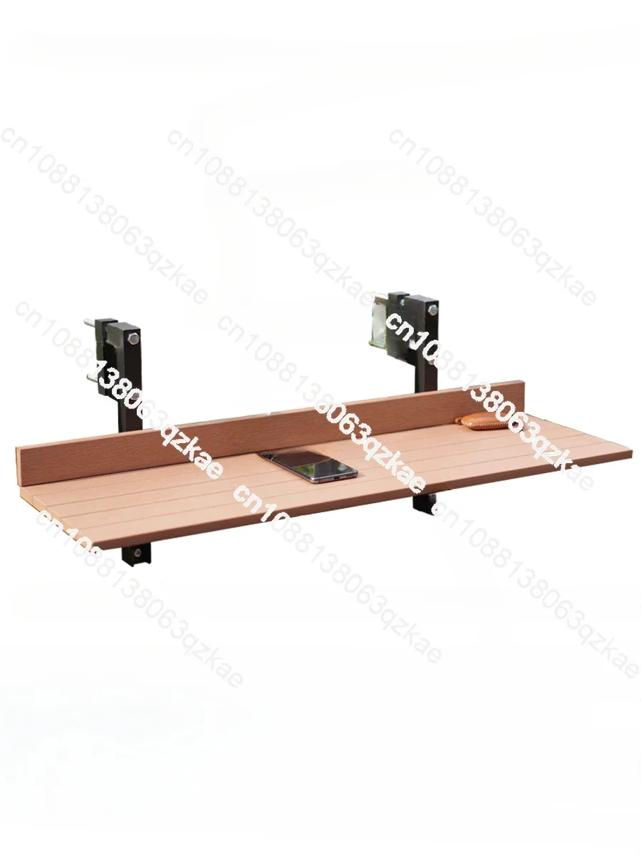 

Modern outdoor plastic wood，bar ， balcony hanging table, railing folding table